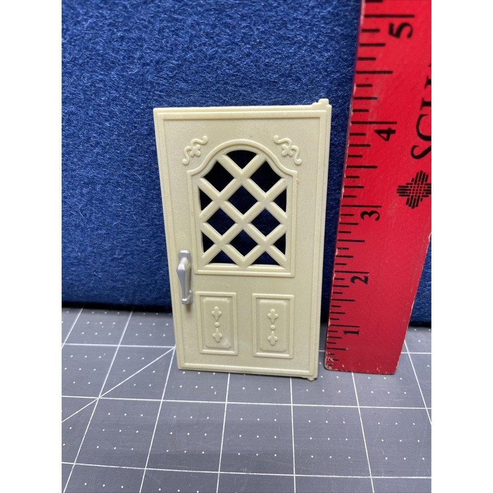 Epoch Calico Critters Red Roof Country Home Replacement Front Door Silver Handle - Picture 2 of 4